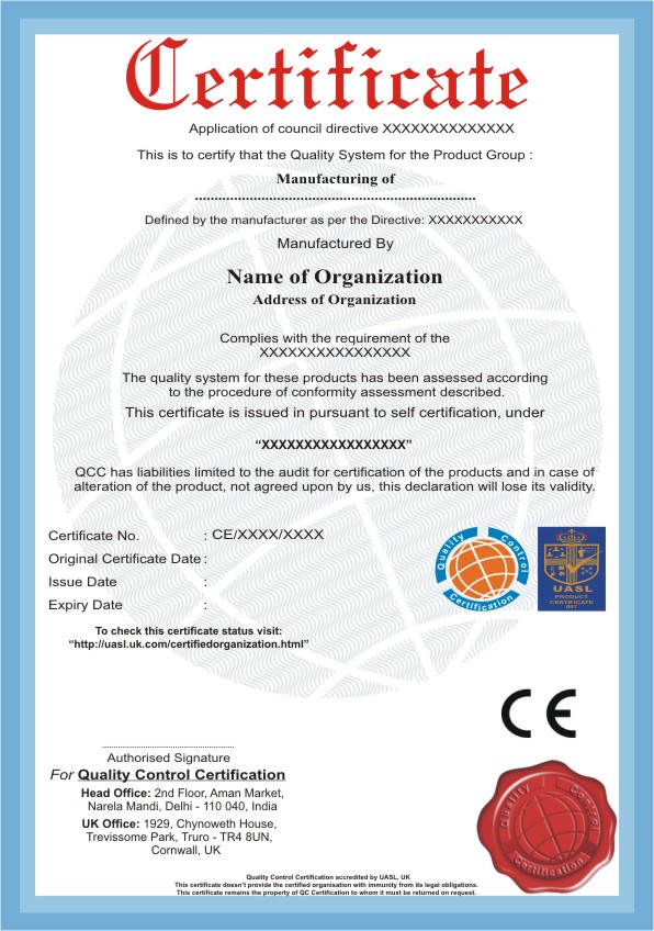 What is CE certification?